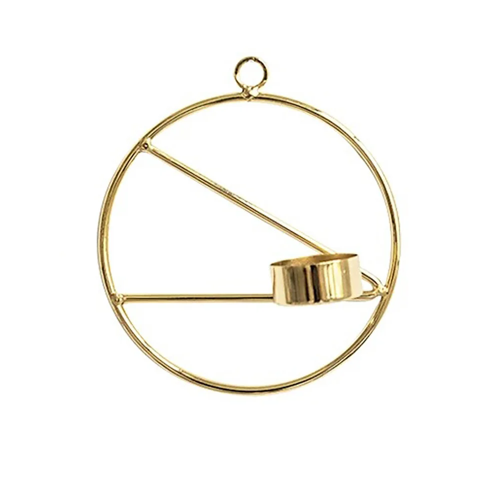 Nordic Style Bedroom Wall Geometric Candlestick Iron Art Home TV Cabinet Crafts Living Room Wedding Simple Restaurant Decoration