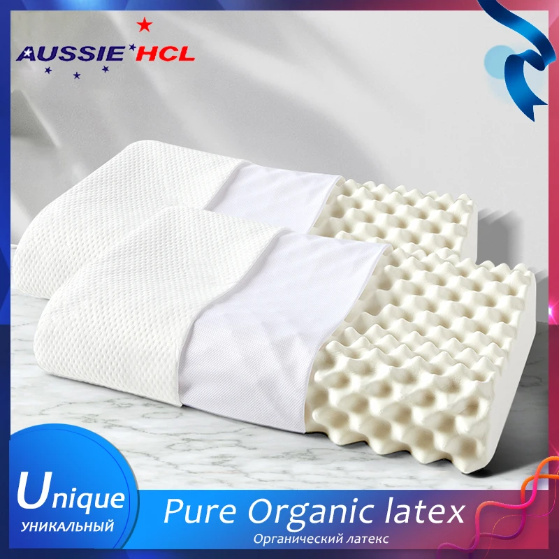 

Sri Lanka Pure Natural Latex Pillow with Pillowcase Particles Massage Pillow Antibacterial Anti-mite Slow Rebound Comfort Pillow