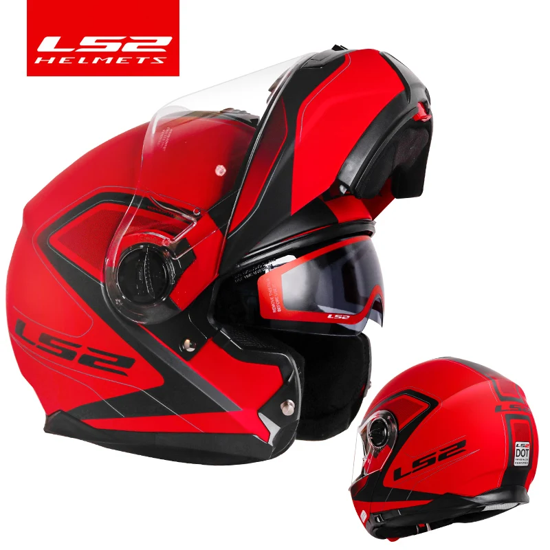 Оригинальный LS2 стробоскоп с откидной крышкой moto rcycle шлем ls2 FF325 модульный двойной