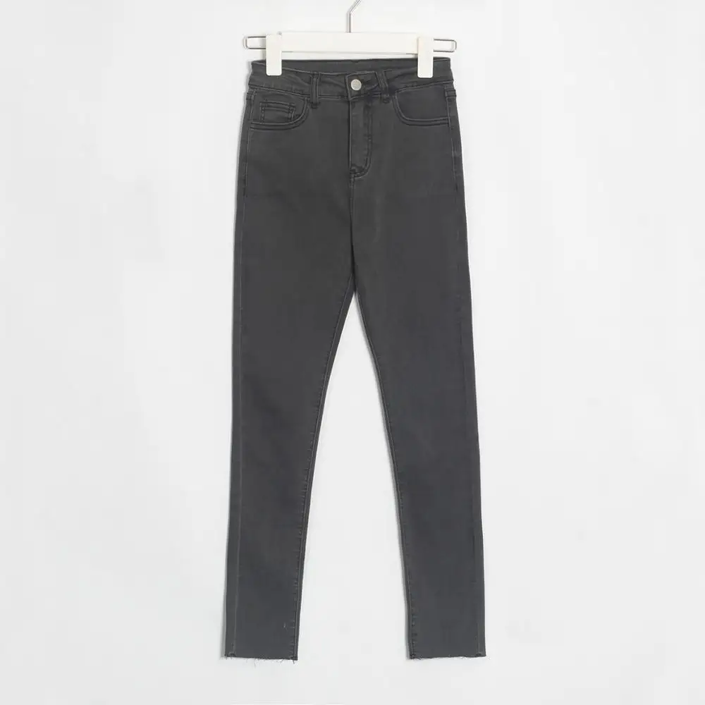 Wixra узкие джинсовые штаны-карандаш с высокой талией и длиной до щиколотки, растягивающиеся базовые обтягивающие бархатные джинсовые брюки на весну и осень