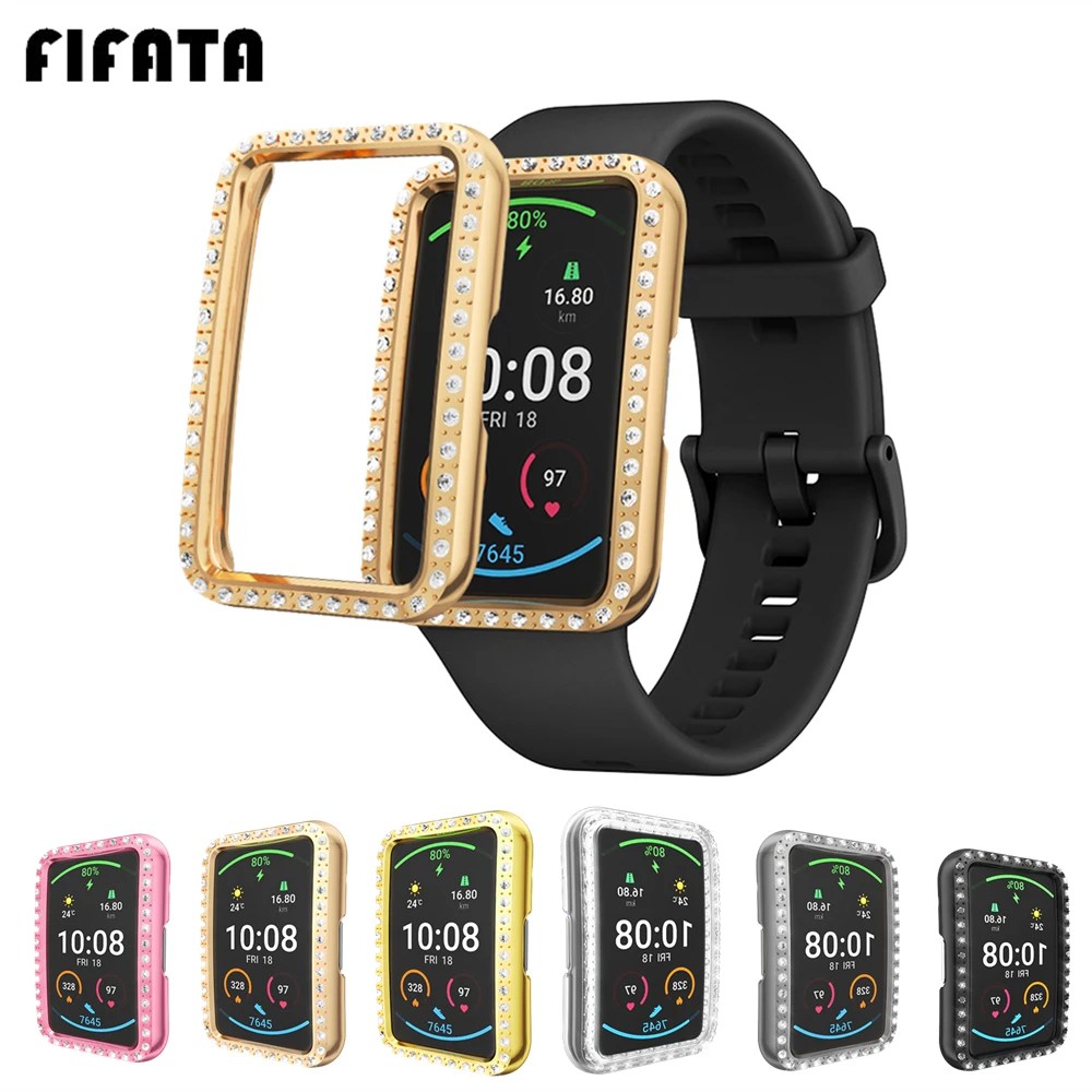 FIFATA TPU Protective Cover For Honor Watch ES Case Full Coverage Screen Protector Ultra-Thin Soft Shell For Honor ES Watch Case