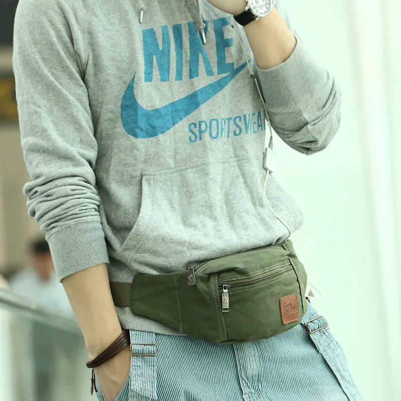 

2019 New Canvas Men Chest Pack Korean-style Trendy Bag Casual Shoulder Travel Haversack Outdoor Sports Shoulder Bag Wallet