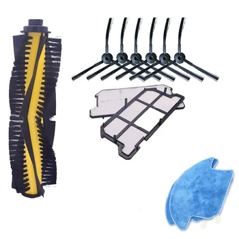 

Robot Vacuum Cleaner Parts Kit for ILIFE V7/V7S/V7S Pro Main Brush/Side Brush/Hepa Filter ILIFE V7S Pro Accessorie with Cleaning