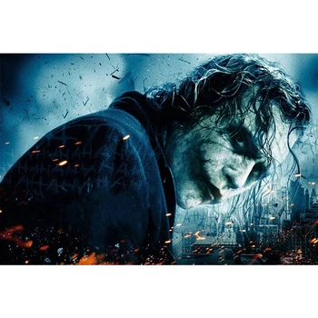 

5D Diy Diamond Painting Ghost Makeup Joker Kits Cross Stitch full Square Round Diamond Embroidery for Decoration Gift