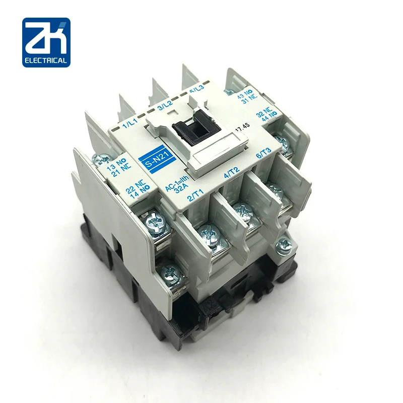 Motor AC contactor S-N21 coil voltage AC110V220V 380V auxiliary contact 21A | Обустройство дома