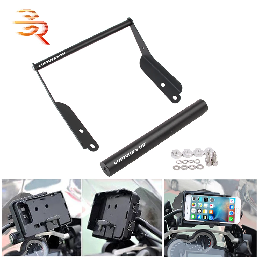 

Mobile Phone Navigation GPS Mount Bracket Aluminum Motorcycle Accessories For Kawasaki Versys1000 Versys 1000 2019 2020 2021