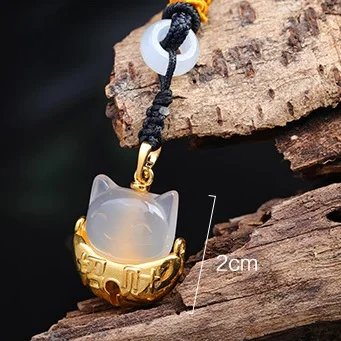B pendant no chain OMHXFC, опт, EP94, Европейская мода, для женщин, для вечеринки, дня рождения, свадьбы, подарок, Ретро стиль, Бабочка, Круглый, нефрит, 24 К, золотой кулон, Шарм - Цвет камня: B pendant no chain
