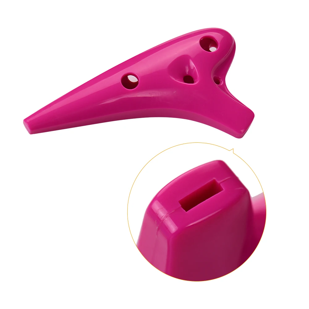 QMT-2 Soprano C 12 Holes Ocarina ABS Material Ocarinas Wind Instrument with Music Score and Protective Bag for Beginners New