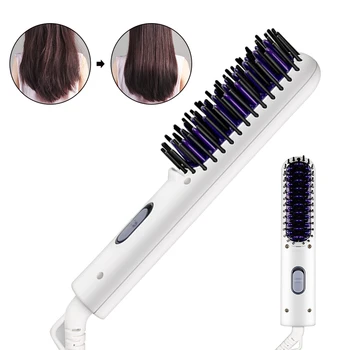 

Multifunctional Hair Comb Brush Electric Hair Straightening Brush Girls Ladies Wet & Dry Hair Curler Care Styling Tools