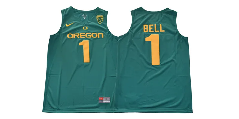 1 Мужские футболки Oregon Ducks BELL 1 - Цвет: 1
