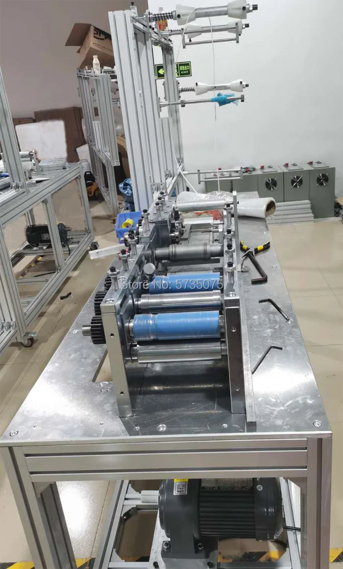 Полуавтоматическая Плоская Маска машина части сборки слайсер 120 шт/мин