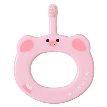 

Cartoon Children Dual-use Toothbrush Kids Baby Milk Tooth Training Cleaning Soft Hair Toothbrushes Anti-out Teether QX2D