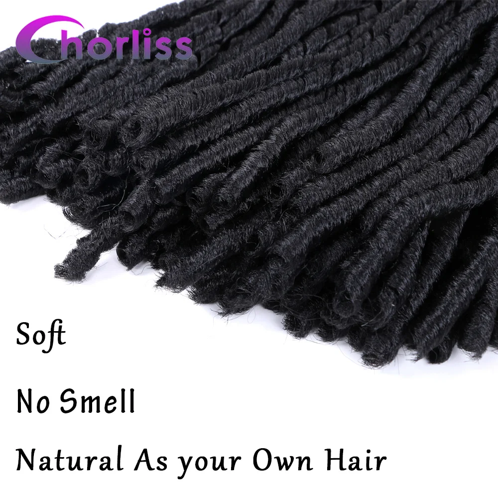 Мягкий ужас Омбре черный искусственный Locs цветные вязанные крючком косички синтетические косички для наращивания волос Chorliss афро прическа для женщин богиня