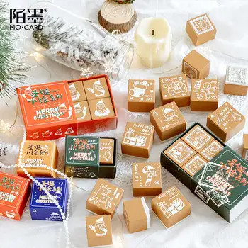 

Merry Christmas socks gift Elk decoration stamp wooden rubber stamps for scrapbooking stationery DIY craft standard stamp