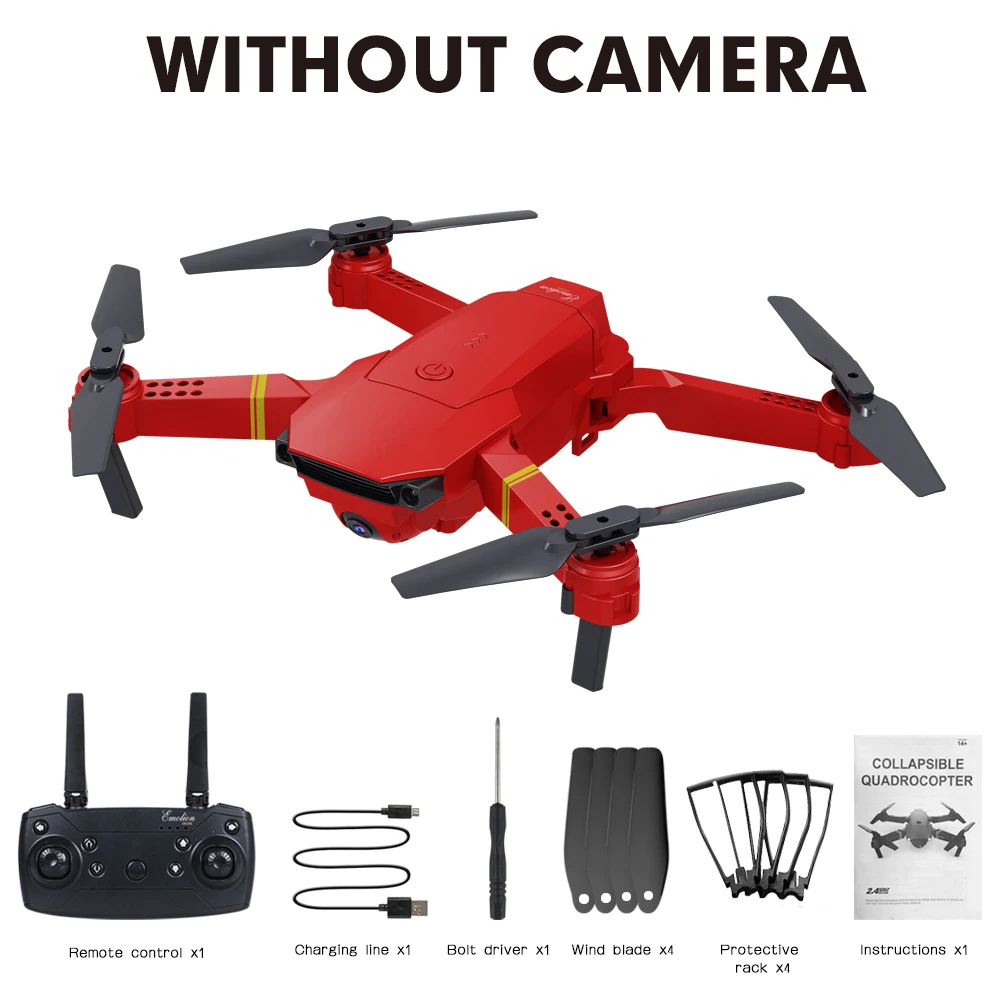 WITHOUT CAMERA Высокое качество E58 wifi FPV с широкоугольной HD камерой Режим высокой фиксации складной рычаг RC Квадрокоптер Дрон с пультом дистанционного управления - Цвет: WITHOUT CAMERA