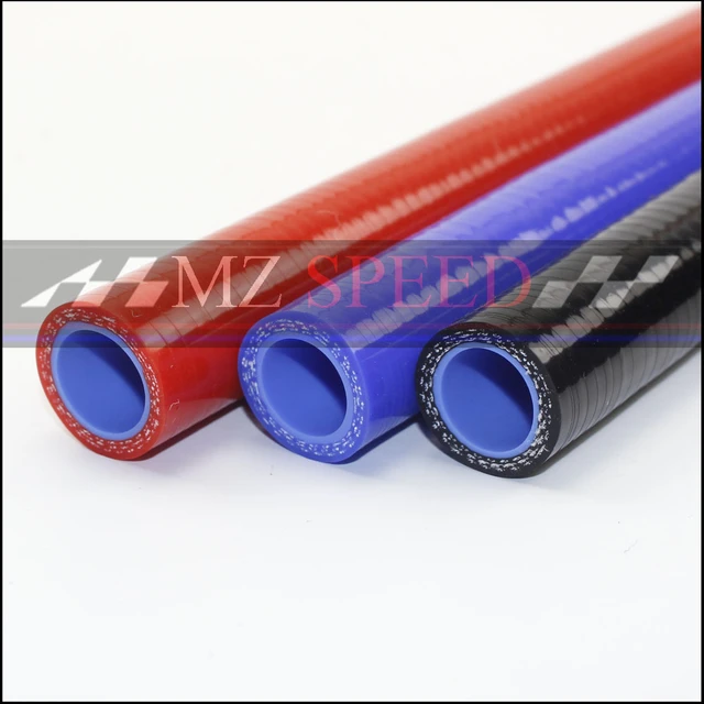 18mm 3 schichten Polyester 1 Meter Silikon Gerade Schlauch blau rot Silica  gel rohr Für Auto motor Universal Hohe temperatur rohr - AliExpress