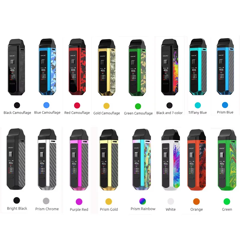 SMOK RPM40 Pod Комплект Vape 40 Вт 1500 мАч батарея 4,3 мл бак RPM сетка 4,5 Ом катушка мл Nord Pod RBA электронная сигарета испаритель