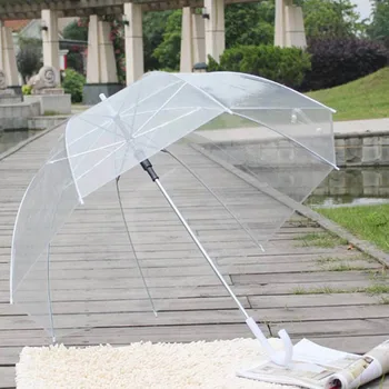 

Transparent Umbrella Outdoor Windproof Automatic Umbrellas Princess Weeding Decoration Clear Bubble Dome Shape