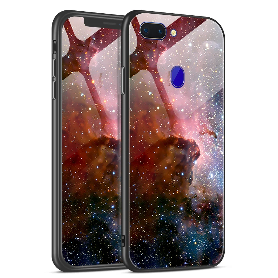 W354 Для OPPO R15 R15X R15Pro противоударный чехол из закаленного стекла для телефона OPPO K1 RX17 Neo TPU чехол для OPPO R15 задняя защитная оболочка - Цвет: W354