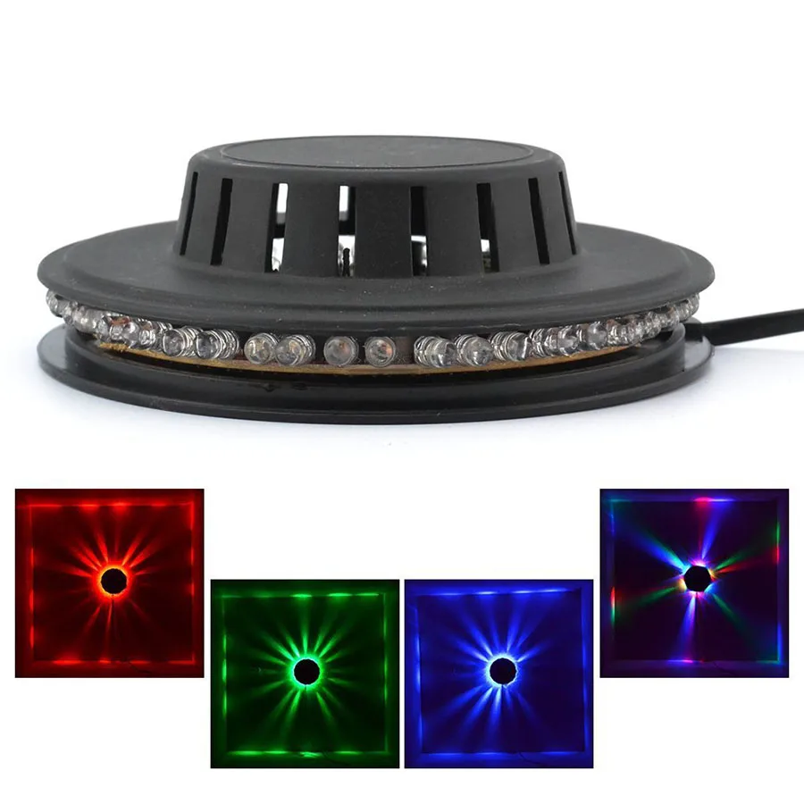 Горячий мини 48 светодиодов 8 Вт RGB Подсолнух лазерный проектор светильник ing диско