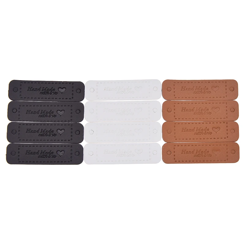 Индивидуальные DIY этикетки для одежды ручной работы из синтетической кожи шитья