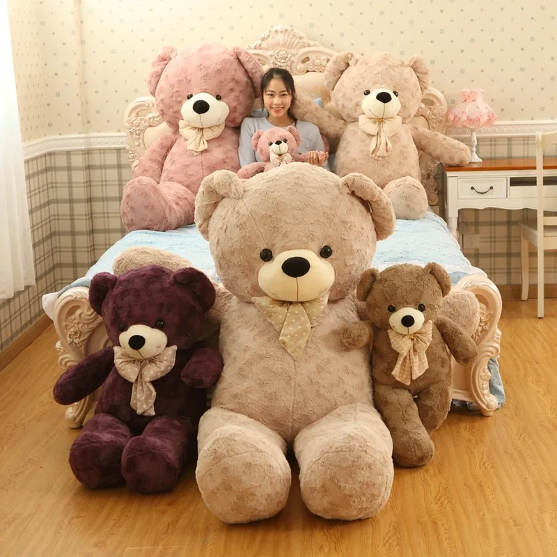 

New Style Embossed Velvet Large Size Teddy Bear Plush Toy Doll Creative Gift