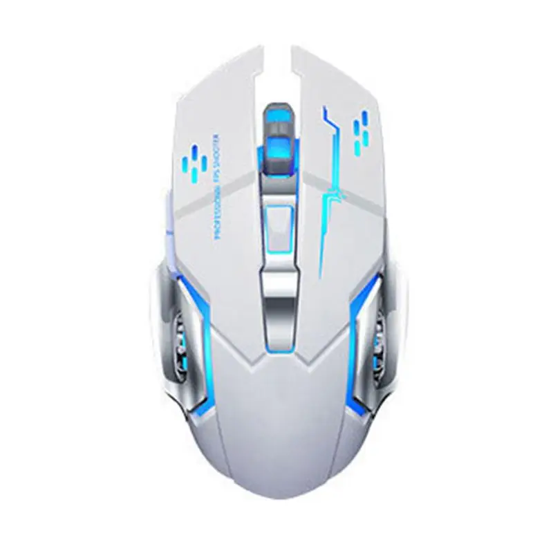 

2.4GHz USB Wireless Rechargeable Mechanical Gaming Mouse Silent Optical Mouse
