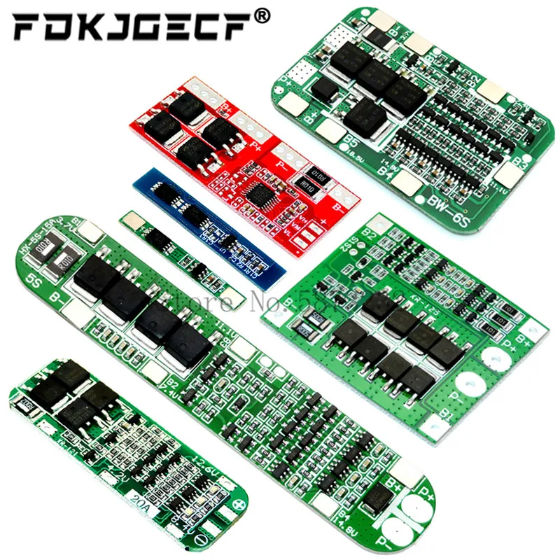 1S 2S 3S 4S 5S 6S 3A 15A 20A 30A литий-ионная литиевая батарея 18650 зарядное устройство PCB плата