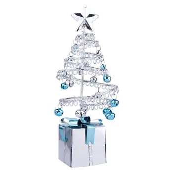 

1 Pc Mini Christmas Tree Decor Creative Christmas Ornaments Iron Christmas Tree for Store Home Gift