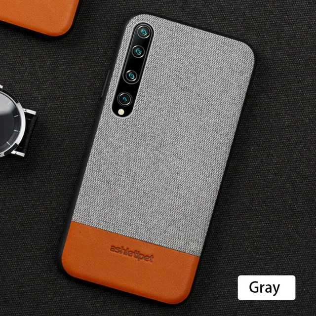 Fabric Man business Magnetic case For POCO X3 Pro coque For xiaomi mi 10 pro 10Ultra 9SE 9 T cover For Redmi note 9s 9 pro 8 7 gray