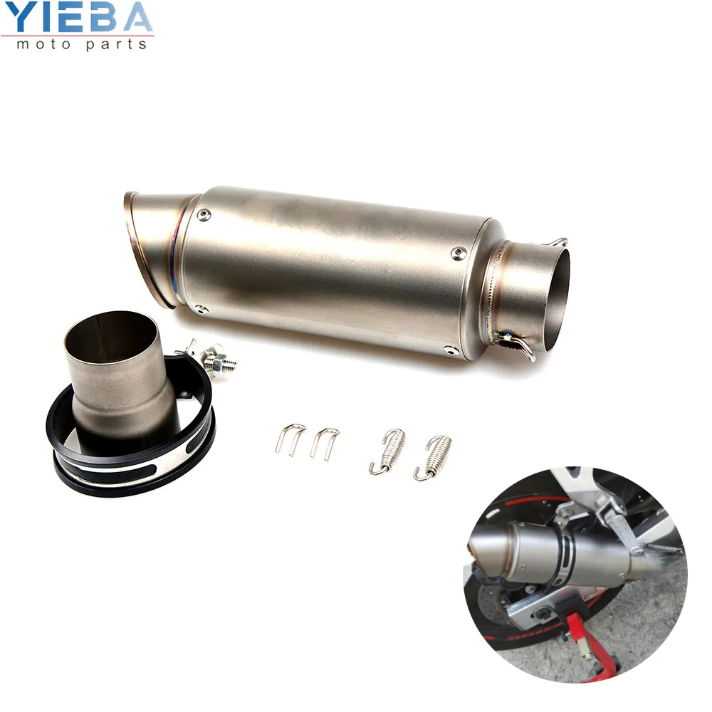 

36MM-51MM/61MM Motorcycle Accessories Exhaust Pipe Tailpipe Section For honda pcx msx 125 vespa gts Yamaha ER6N suzuki gsr 750