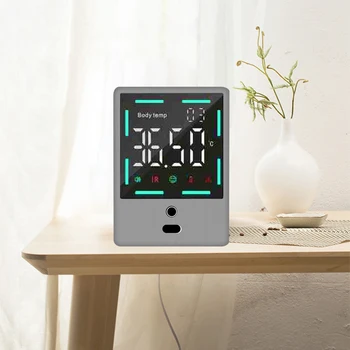 

Wall-mounted Remote Automatic Thermometer Energy Saving Precise Thermometer Plastic LCD Thermometer Hygrometer