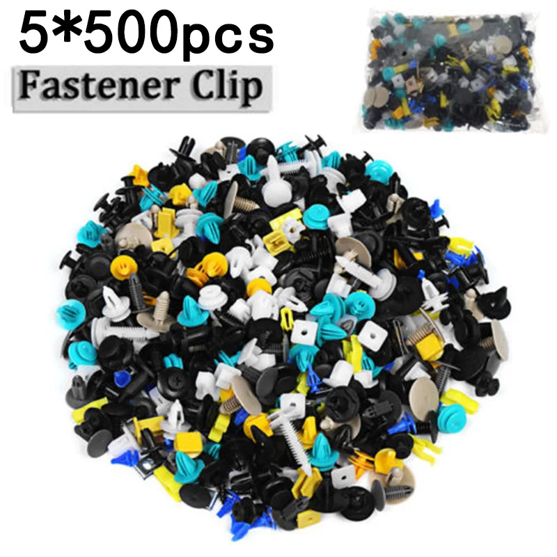 

Mixed Fastener Clip Plastic Car Auto Trim Rivets Bumper Fender Attachments Tools