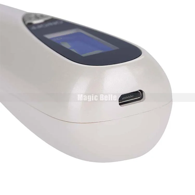 Портативный лазерный аппарат для удаления черных пятен с 9 уровнями кожи лица, аппарат для удаления веснушек и бородавок, светодиодный светильник