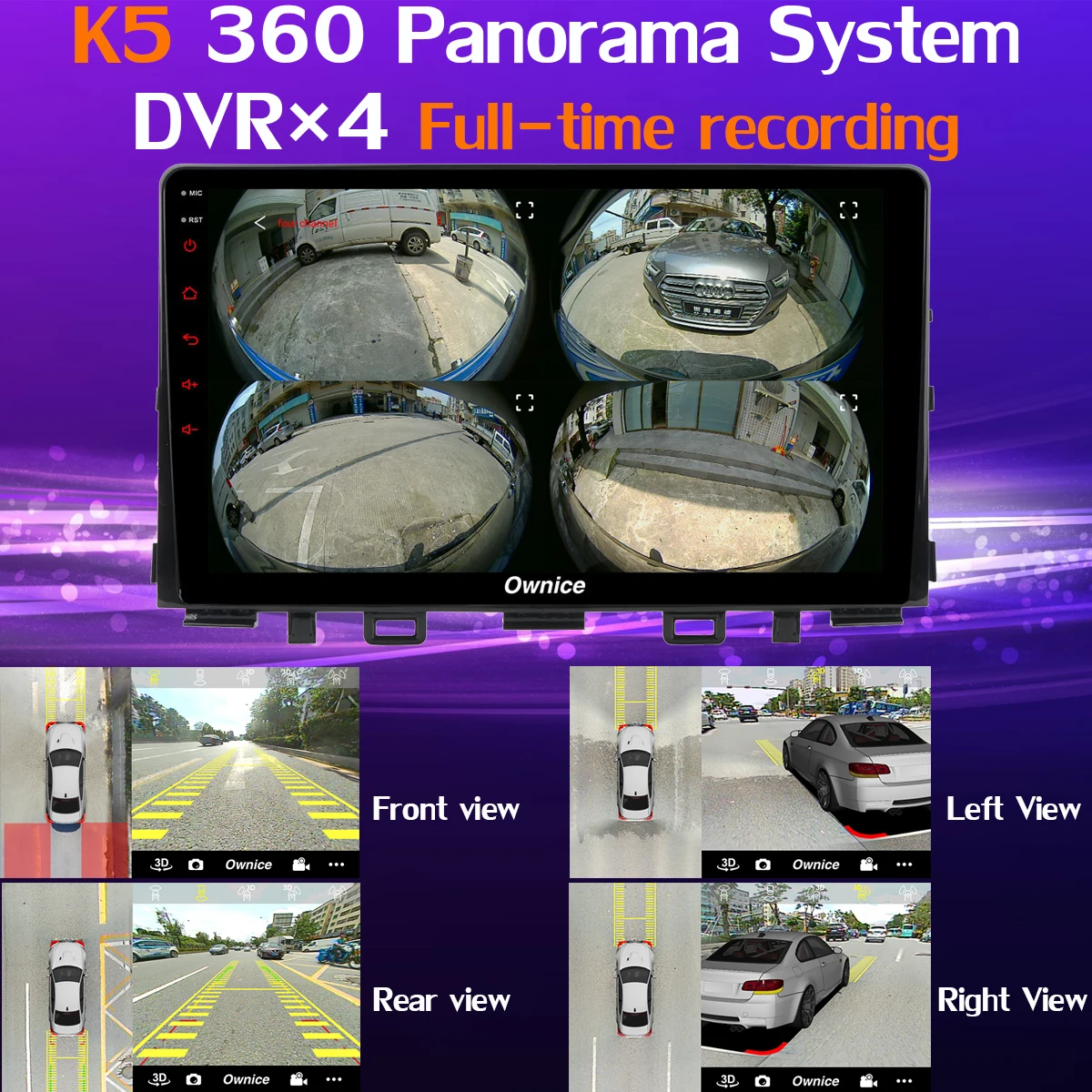Flash Deal 1din 360°Panoramic Camera 4G LTE Android 9.0 4G+64G SPDIF DSP CarPlay Car Multimedia Player for Kia Rio 2017 2018 2019 GPS Radio 3