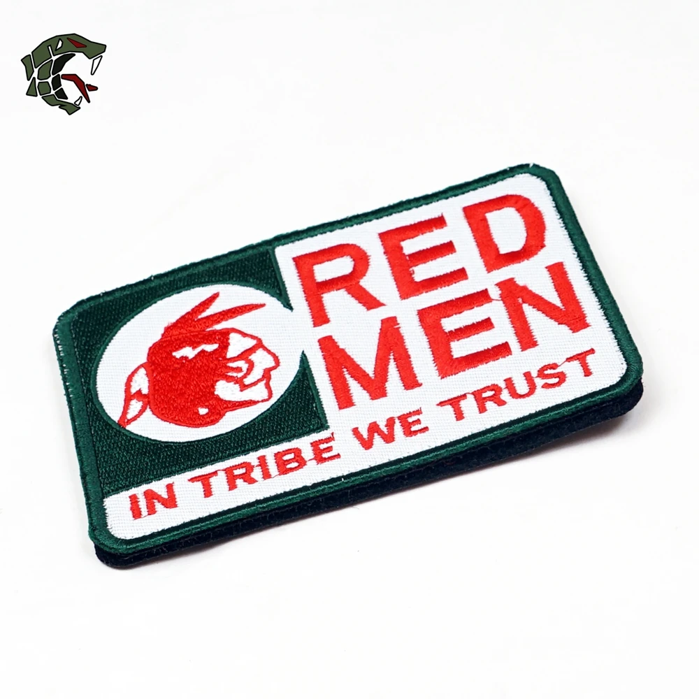 Embroidery Patch TSNK Embroidery Patch Tactical Badge "SEAL TEAM/DEVGRU RED MEN" Armlet