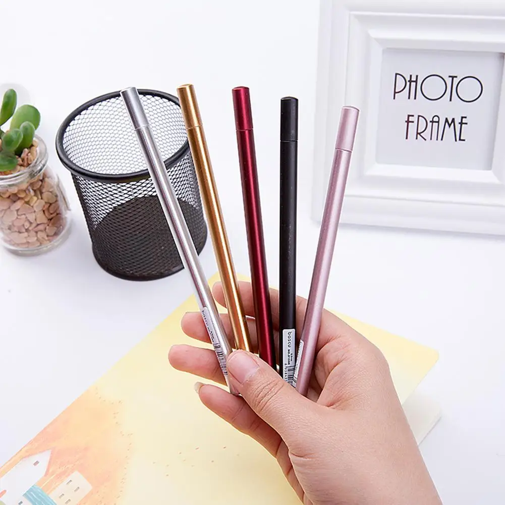 

0.5mm Metallic Feel Student Writing Drawing Signing Ink Gel Pen Stationery Gift