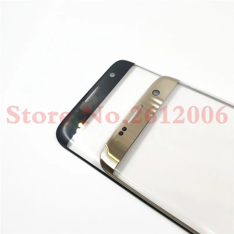 Для samsung Galaxy S7 Edge G935F G935 сенсорный экран передняя стеклянная крышка сенсорной панели передняя внешняя стеклянная линза запасные части+ клей 3M