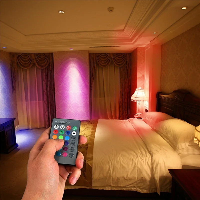 

RGB Color Changing IR Remote Control LED Lamp Bulb E27 Screw Base Colorful Light