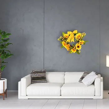 

Thanksgiving Day Chrysanthemum Wreath Decoration Front Door Artificial Decorative Traditional Ornaments for Autumn Halloween Chr