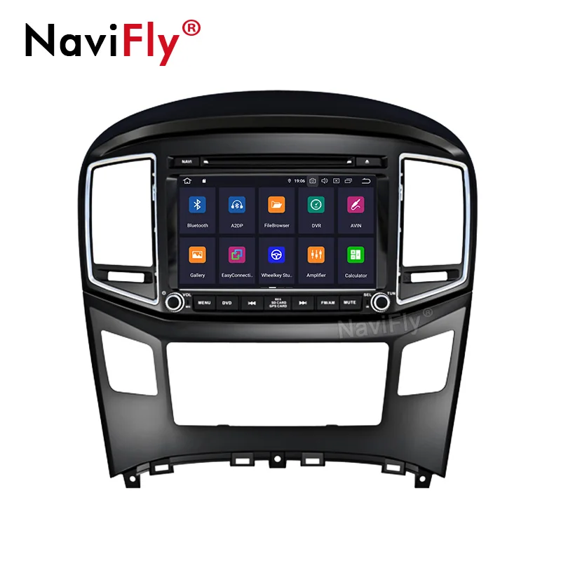 Top NaviFly 8Core Android9.0 Car Multimedia player radio for Hyundai H1 2016 with BT wifi ipod gps navigator DVD DVR view camera 2