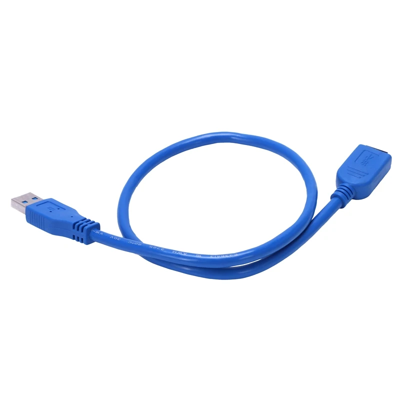 50 см 2" Передача данных USB 3,0 A папа-мама удлинитель синий