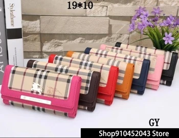 

Luxury Designer Brand Burberry Wallet women Purses High Quality Black Brown Bifold Wallet Zipper Coin Purse Wallets BU36