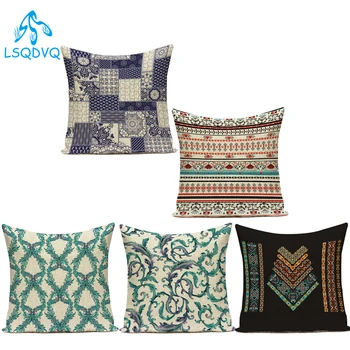 

Decorative Throw Pillows Case Boho Mandala Geometric Cotton Linen Sofa Home Pillow Cushion Cover for Living Room Almofadas