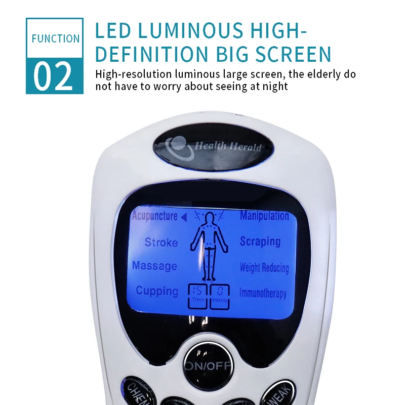 Muscle Stimulator 8 Electrode Health Care Tens Acupuncture Electric Therapy Massageador Machine Pulse Body Slimming Sculptor Massager Apparatus