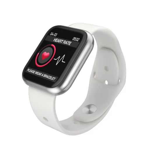 K6, умные часы, Bluetooth, пульсометр, кислород, кровяное давление, спортивный фитнес-трекер, браслет, умный Браслет для iOS, Android, новинка - Цвет: White silicone