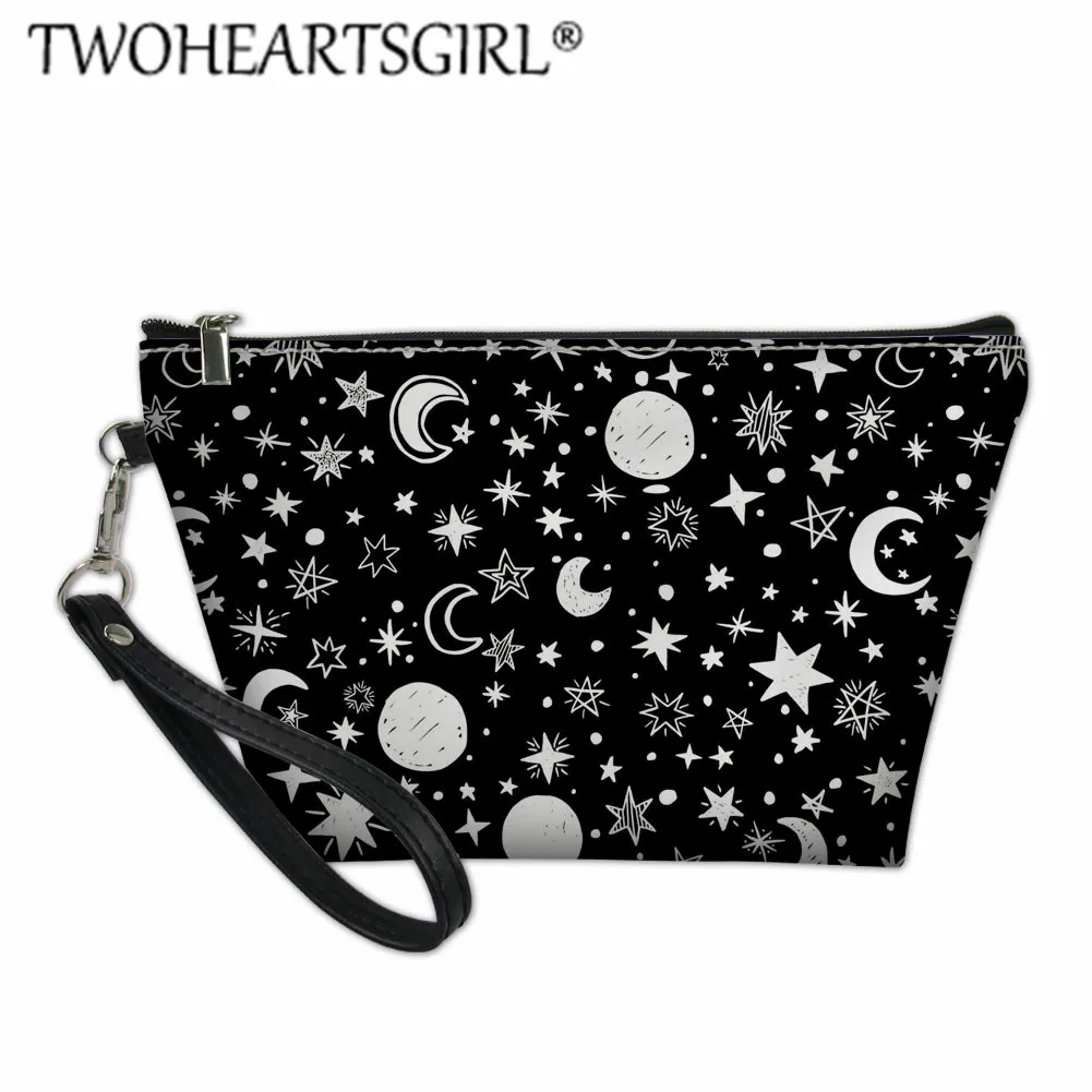 Twoheartsgirl дорожная упаковка для косметики красочные звезды печати дамы кошельки для монет молния водостойкий макияж сумки для женщин