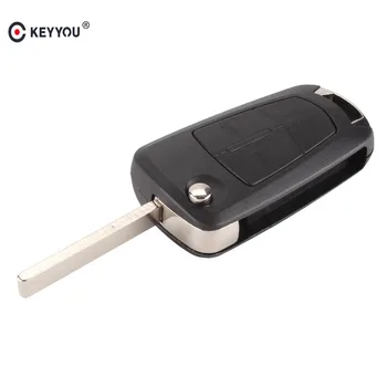 

KEYYOU 2 Buttons Flip Remote Folding Car Key Fob Case for Vauxhall Opel Corsa Astra Vectra Signum Car Key Shell Car Cover