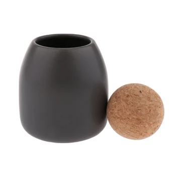 

Food Storage Jar Ceramic Kitchen Canister Cork Top Salt Pepper Storage Container Ceramic Food Storage Container