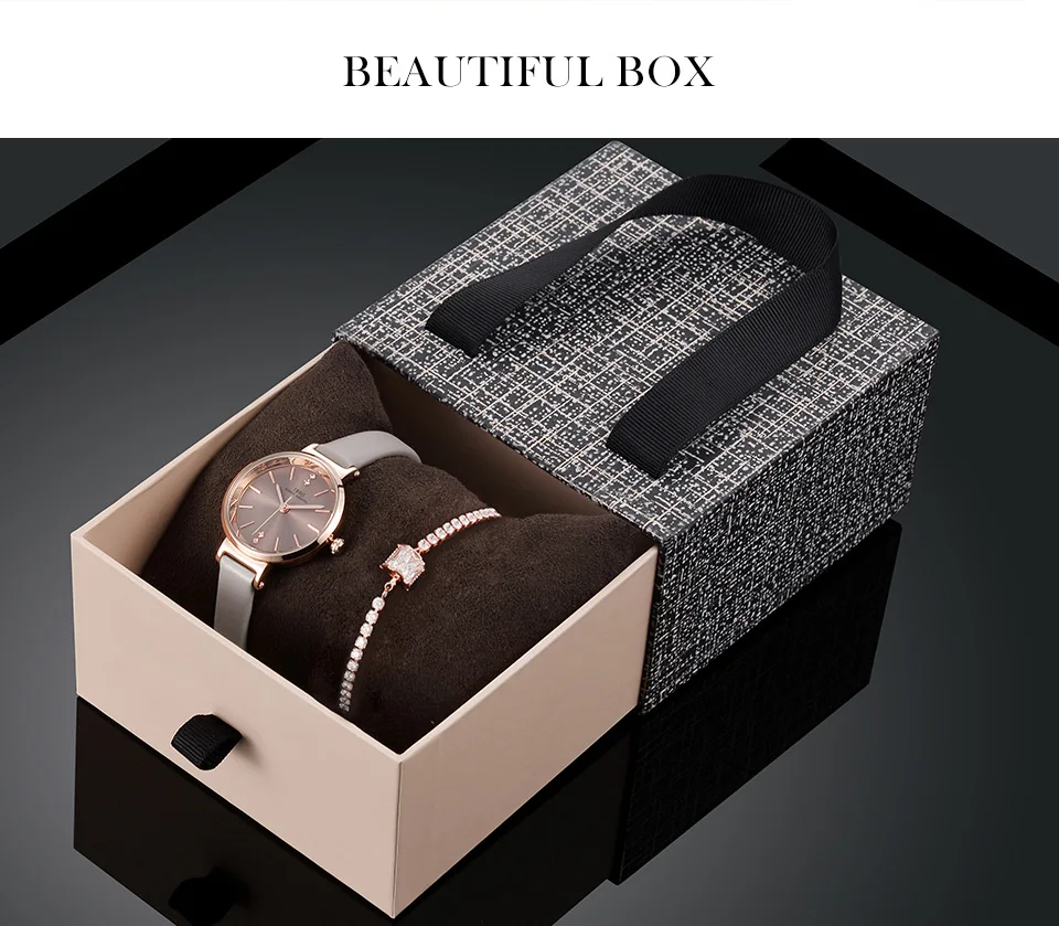 IBSO Crystal Bracelet Watches Set Female Rose Gold Quartz Watch Luxury Women Watch Bangle Set For Valentine's Gift Dropship